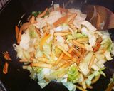カッパえびせん入り野菜炒め♪作り方4写真