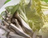 白味噌と豆乳で作る豚肉と野菜の和風パスタ作り方4写真