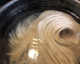 白味噌と豆乳で作る豚肉と野菜の和風パスタ作り方7写真