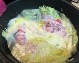 白味噌と豆乳で作る豚肉と野菜の和風パスタ作り方12写真