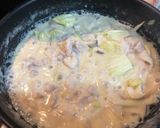 白味噌と豆乳で作る豚肉と野菜の和風パスタ作り方13写真