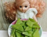 リカちゃん♡豚とスジナイン(絹さや)炒め作り方2写真