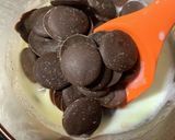 チョコ生クリームラムレーズン2対1対1作り方1写真