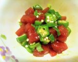 安いマグロも美味しくなる漬けまぐろオクラ作り方5写真