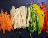 簡単！肉なし☆油揚げ青椒肉絲作り方1写真
