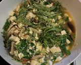 ちりめんじゃこと水菜と豆腐の煎り酒サラダ作り方5写真