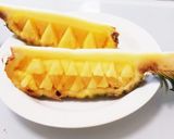 パイナップル飾り切り（三角ギザギザ）作り方6写真