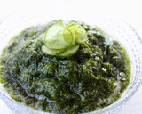 香りが美味しい【生青のりの酢の物】作り方2写真