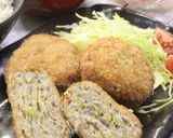 キャベツふんわりメンチカツ作り方10写真