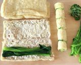ジュワ旨【小松菜の揚げ巻き浸し】油揚げ作り方5写真