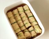 ジュワ旨【小松菜の揚げ巻き浸し】油揚げ作り方8写真