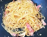 しめじとベーコンの和風パスタ作り方5写真