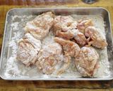 油1cm♡鶏ももの楽うま和から揚げ作り方2写真