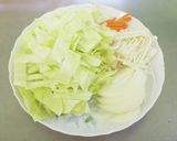 あさりと春野菜のミルク味噌汁作り方2写真
