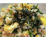 簡単！鮭ほぐしとほうれん草のチャーハン作り方8写真