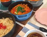ピラフ、パスタとりわけ　ストウブ鍋風作り方1写真