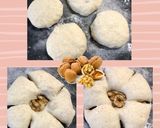 レンジ発酵♡お花の形がキュートな胡桃パン作り方5写真