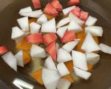 鶏団子と野菜の粕汁作り方1写真