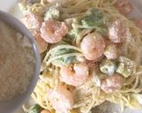 小エビとアボカドのチーズクリームパスタ作り方9写真