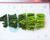 ゴマ油香る★豚肉と菜の花の和え物作り方1写真