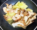 海老ジャガ炒めのアボガドチーズ焼き作り方4写真