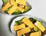 海老ジャガ炒めのアボガドチーズ焼き作り方6写真