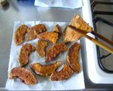 揚げカボチャと小松菜のおろし煮あえ*作り方4写真