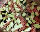 ナスと豚挽き肉のペンネアラビアータ作り方4写真