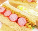 赤ウィンナーカレーキャベツサンドイッチ作り方9写真