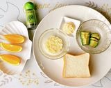 チーズとアボカドのトースト簡単パン料理作り方1写真