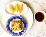 チーズとアボカドのトースト簡単パン料理作り方8写真