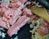 豚ひき肉とキュウリの丼♪作り方5写真
