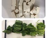 ほうれん草、卵、豆腐のスープ作り方2写真