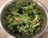 ＊水菜とツナのチョレギサラダ＊。作り方2写真