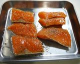 簡単！銀鮭の竜田揚げ☆ハーブみりん漬け作り方2写真