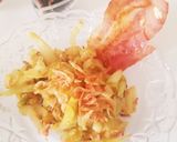 目玉焼き、ツナ&キャベツ炒め&フルーツ♡作り方5写真