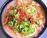 残りスープで坦々風うどん作り方4写真