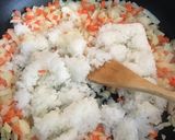 山芋チャーハン　皮焼きとスープ付き作り方25写真