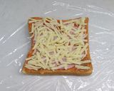 ハムとチーズのトマトクリームトースト作り方2写真