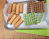 鬼滅の刃◆禰豆子の竹チョコと市松チョコ作り方2写真
