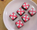 鬼滅の刃◆禰豆子の竹チョコと市松チョコ作り方9写真