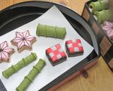 鬼滅の刃◆禰豆子の竹チョコと市松チョコ作り方10写真