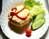 オムライスにケチャップでメッセージ作り方3写真
