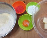 鬼滅の刃◆禰豆子の麻の葉いちごクッキー作り方1写真