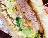 おから煮と和風トンテキのオープンサンド作り方1写真