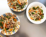 レンジルーで簡単和風カレー炒丼味豚平焼風作り方13写真