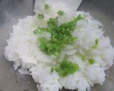 春菊軸と松の実のおむすび作り方5写真
