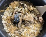 サバ缶de緑茶葉と生姜の炊き込みご飯作り方3写真