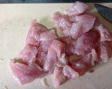 10分以内でお弁当★鶏むね肉の青のり焼作り方1写真