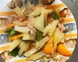 レンジケチャダレ甘酢炒味ポテト青椒肉絲風作り方14写真